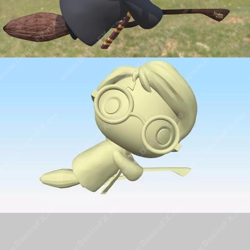 哈利波特萌系小人3D打印模型|Harry Potter Chibis – 3D Print Model STL