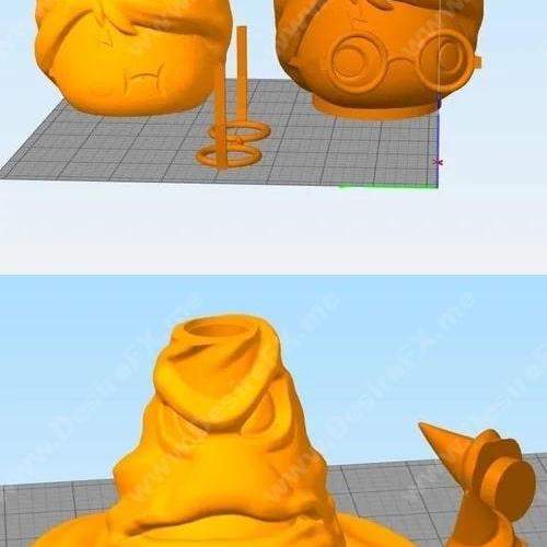 哈利波特配对模型-3D打印雕塑|Harry Potter Set Mate – 3D Print Model STL