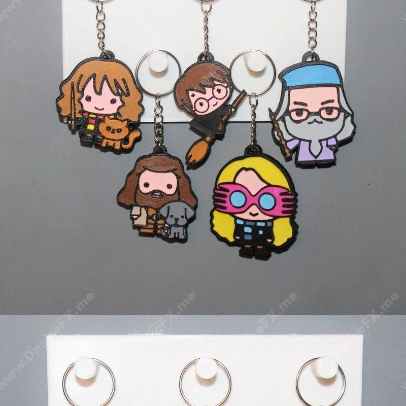 哈利波特钥匙链套装 - 3D打印模型|Harry Potter Keychains Pack – 3D Print Model STL