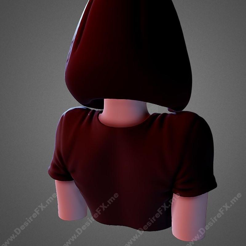 3D打印模型：猫娘高挑造型晨间萌系角色|Bad Girl Morning Sketch and Cat High Dec – 3D Print Model STL