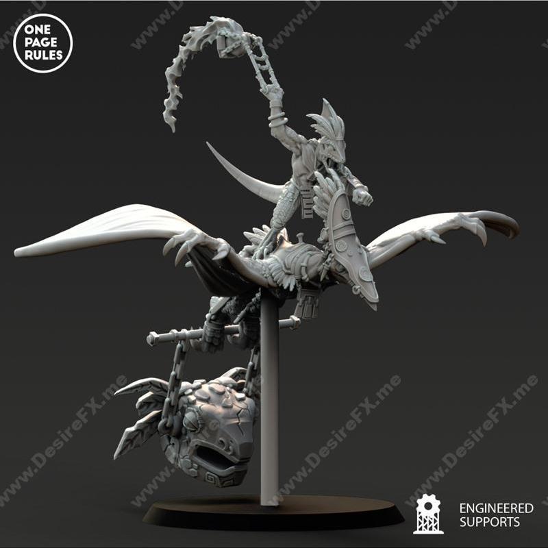 翼龙骑士——3D打印模型|Saurian Pterodactyl Riders – 3D Print Model STL
