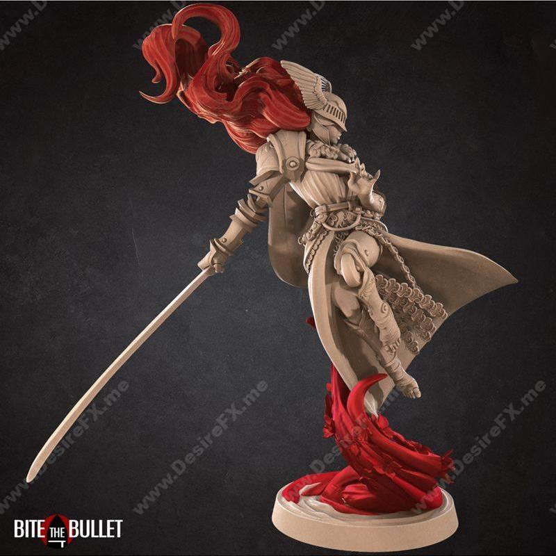红袍女神莫尔加娜——3D打印模型|Morgana the Scarlet Goddess – 2 Versions – 3D Print Model STL
