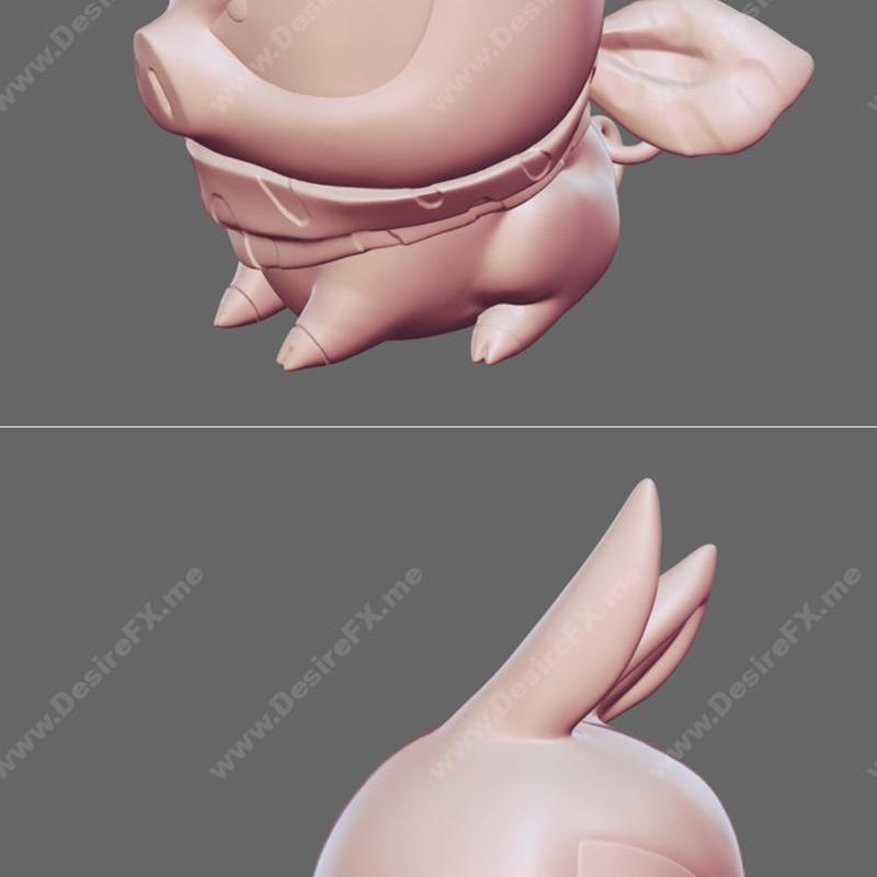 P Chan 动漫角色3D打印模型|P Chan Fan Art – 3D Print Model STL