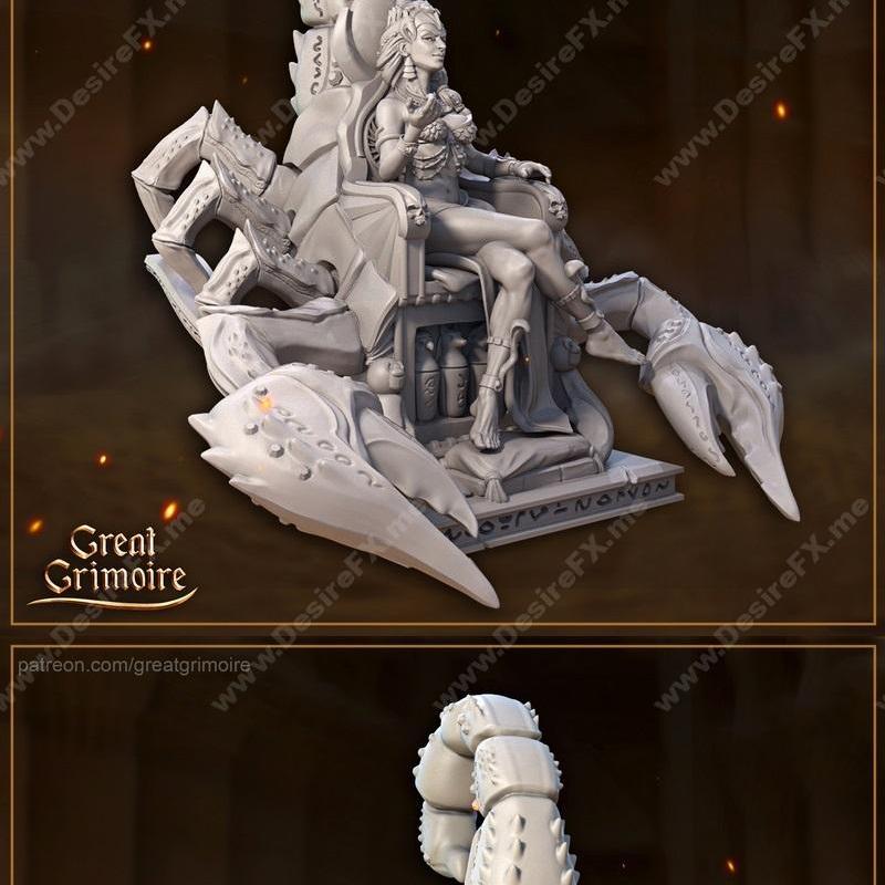 塞克特 死亡女神 3D打印模型|Selket Goddess of the Dead – 3D Print Model STL