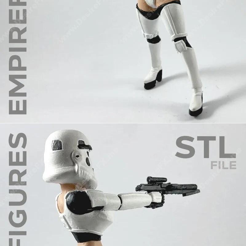 星战风暴兵3D打印模型|Sexy Stormtrooper – Empire Figures – 3D Print Model STL