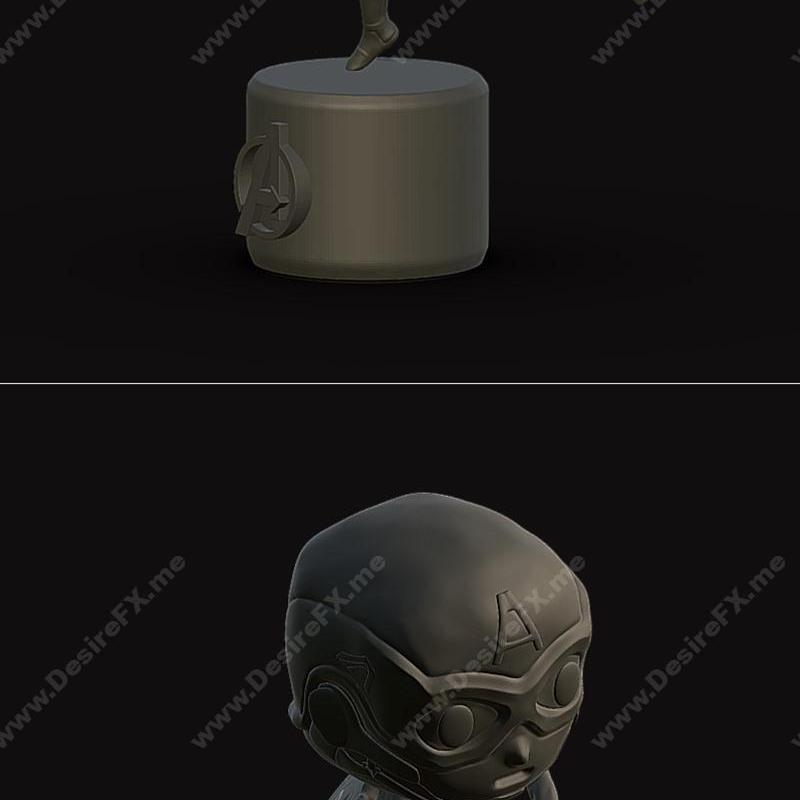 美国队长 3D打印模型 STL|Captain America – 3D Print Model STL