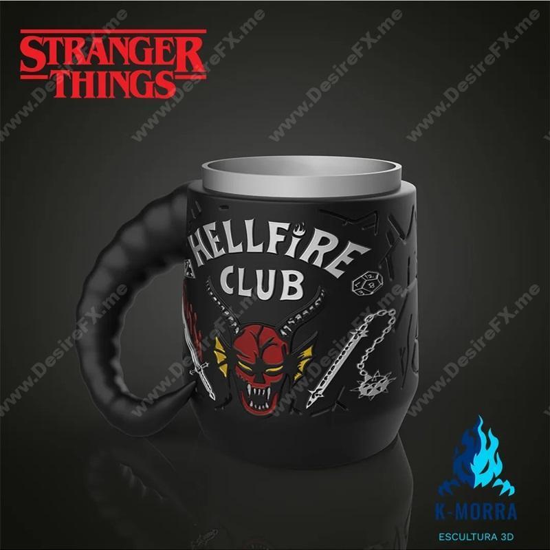 Stranger Things 3D打印模型 - Hellfire Club杯具设计|Stranger Things mug or mate (Hellfire Club) – 3D Print Model STL