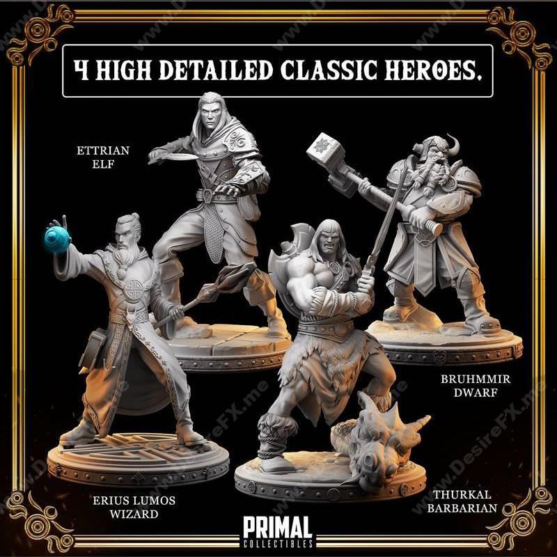 《地下城大师 quests 3D打印模型》|Masters Of Dungeons Quest – Premium Package – 3D Print Model STL