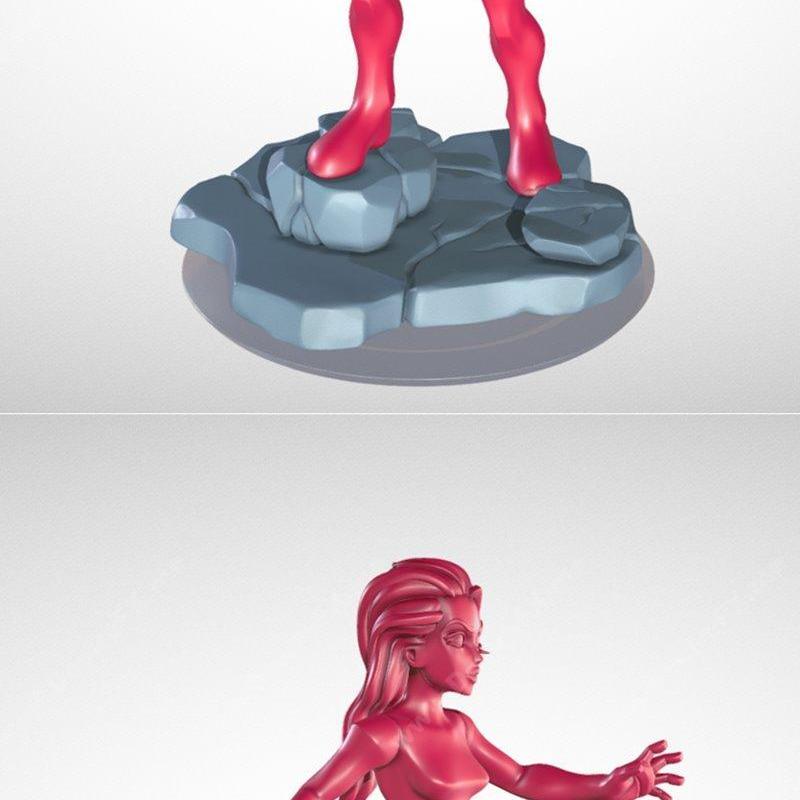 Infinidudette 3D打印模型：Pose A角色造型|Infinidudette Pose A – 3D Print Model STL