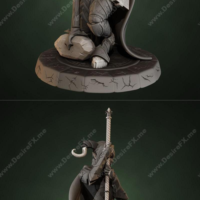 德拉诺伊耶尔 - 世界之战 - 3D打印模型|Draenei Yrel – World of Warcraft – 3D Print Model STL