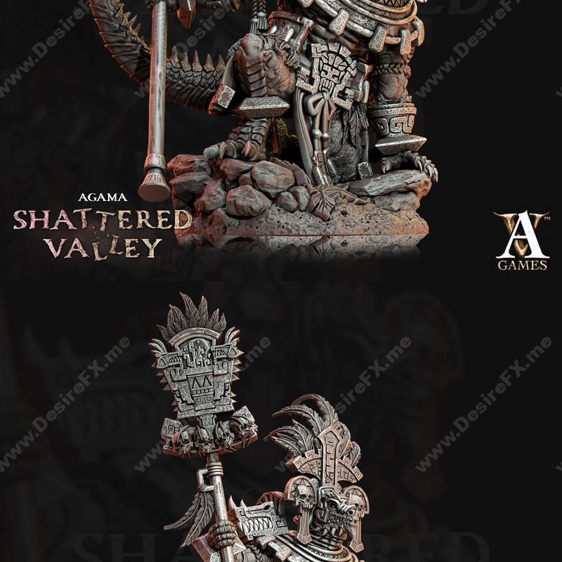 Agama Aztical - 3D打印动漫角色模型|Agama Aztical – 3D Print Model STL