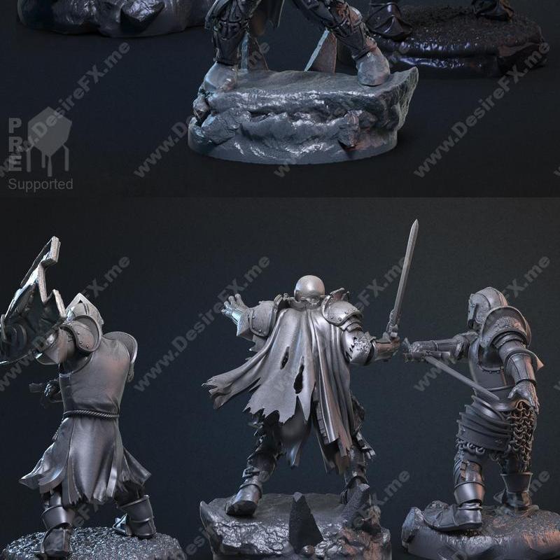 僵尸骑士 3D打印模型|Zombie Knights – 3D Print Model STL