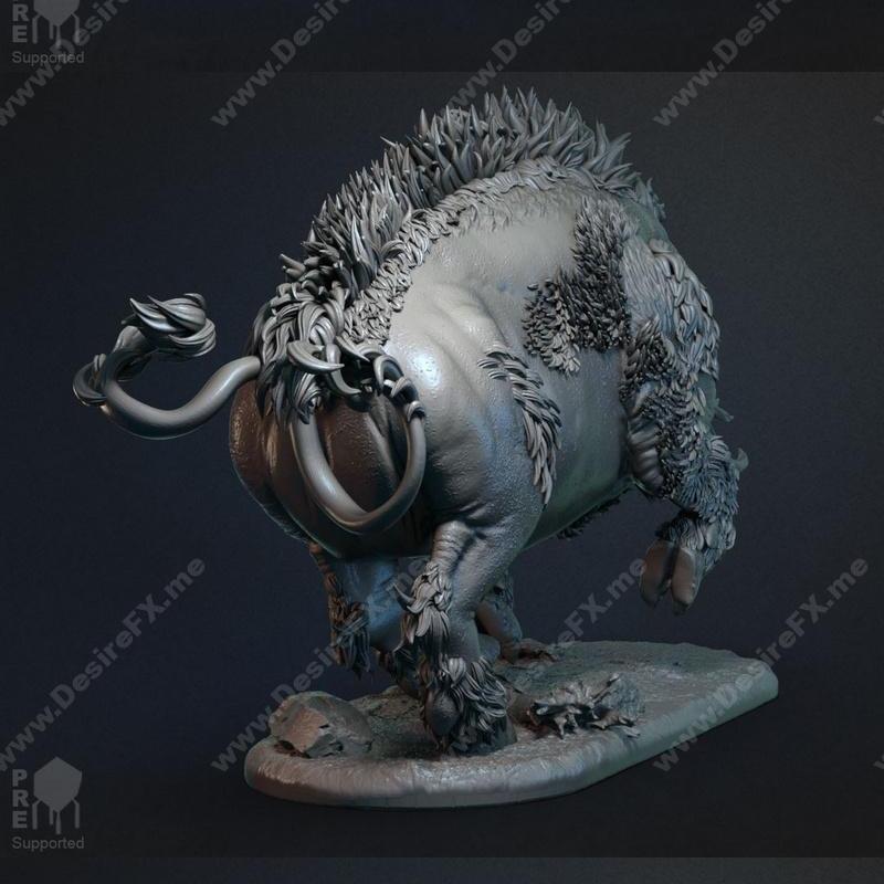 Dire Boar – 3D打印模型：恶魔猪角色造型|Dire Boar – 3D Print Model STL