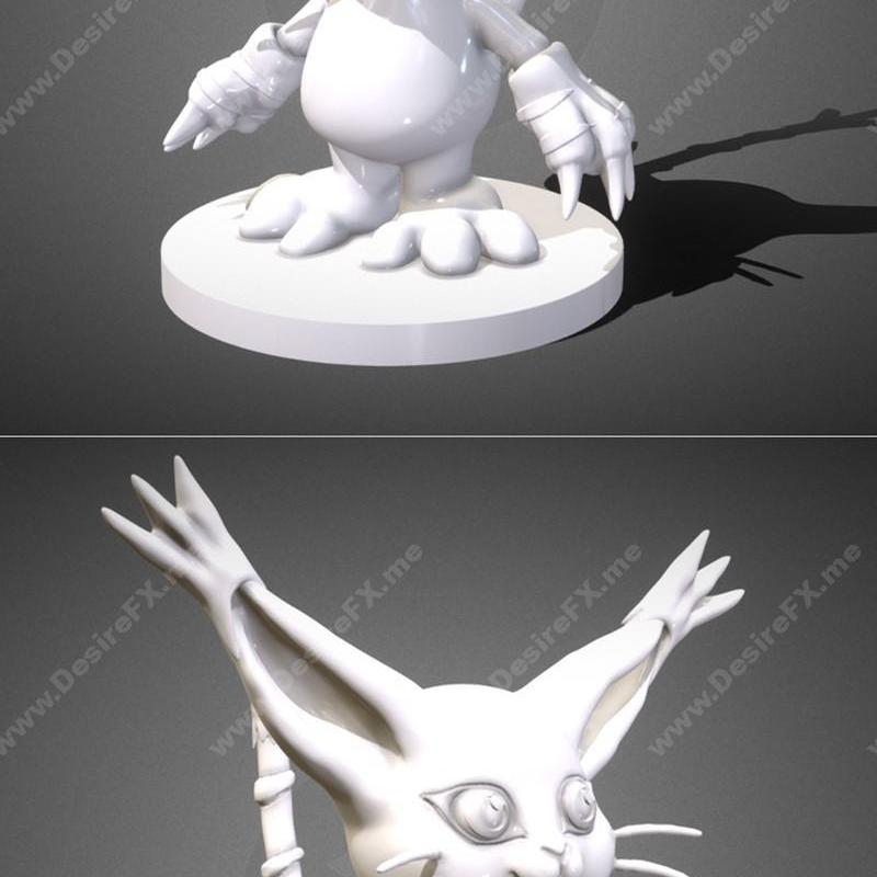 Gatomon 3D打印模型|Gatomon Figurine – 3D Print Model STL