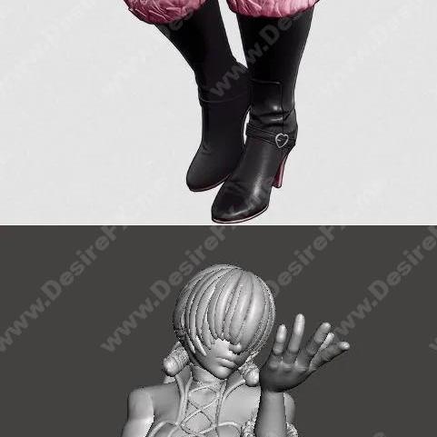 Shermie - 动漫角色3D打印模型|Shermie – 3D Print Model STL