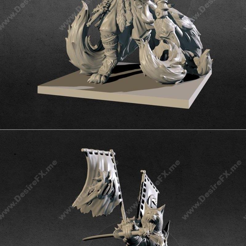 oda kitsune shogun 3D打印模型|ODA kitsune shogun – 3D Print Model STL