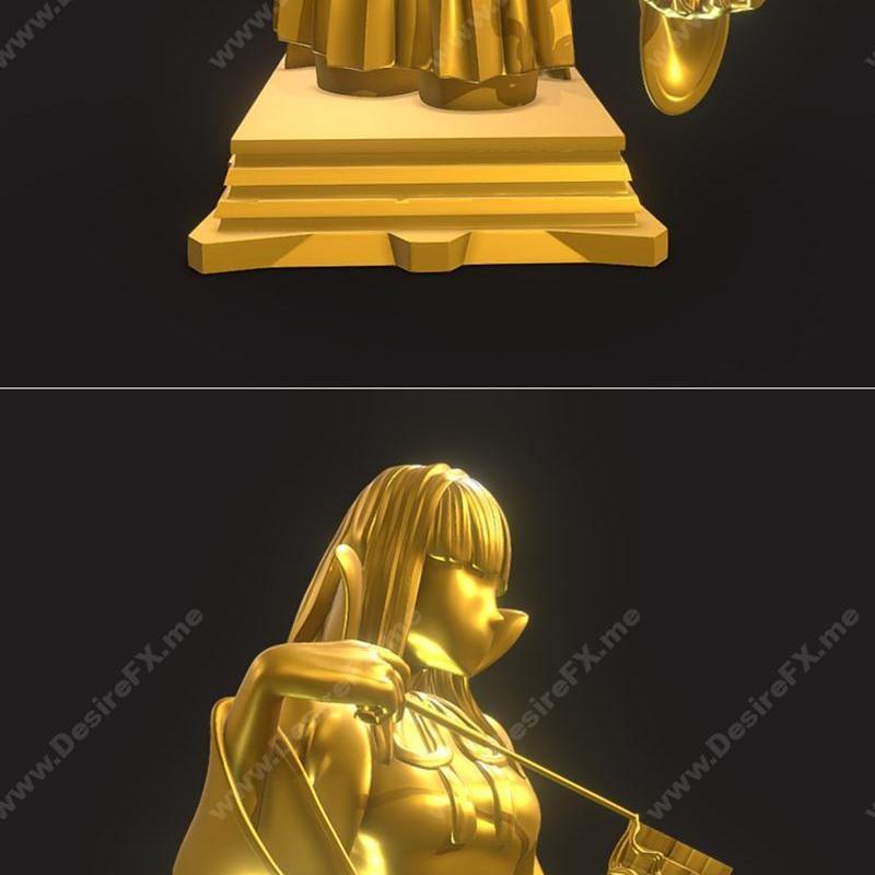 Fate零 九种职阶棋子 3D打印模型 桃花姬（月之癌）|Fate-Zero 9 Classes Chess Set and Fate Grand Order Moon Cancer Class Chess Piece – 3D Print Model STL