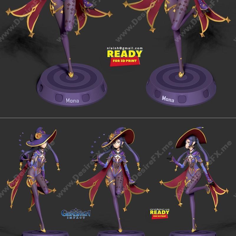 Mona Megistus – Genshin Impact Fanart – 3D Print Model STL