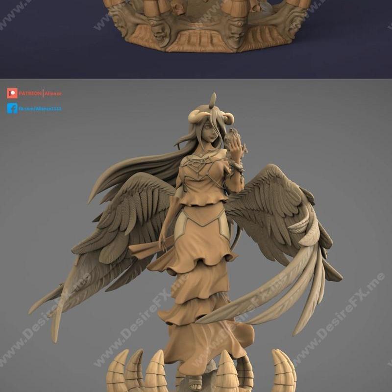 Albedo - 战斗狂人 - 3D打印模型|Albedo – Overlord – 3D Print Model STL