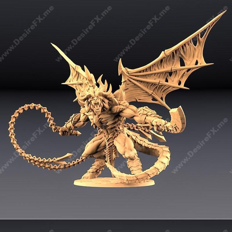 AG史诗之王——巴尔佐丹恶魔王 3D打印模型|AG Epic Boss – Baalzrodan the Demon King – 3D Print Model STL