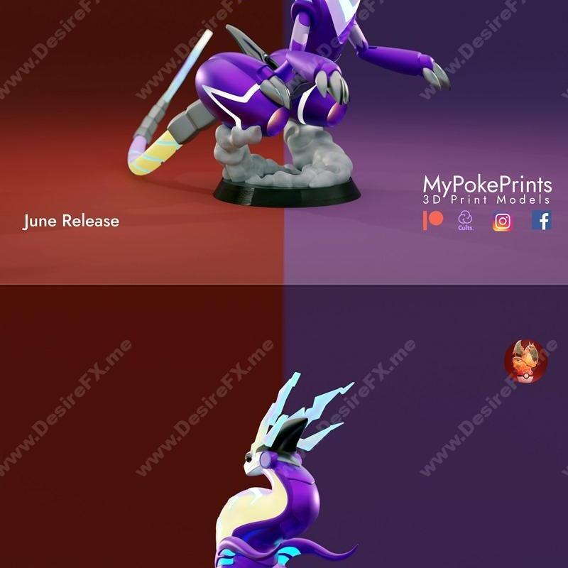 MyPokePrints-镜像之龙-妙蛙种子3D打印模型|MyPokePrints – Miradon – 3D Print Model STL