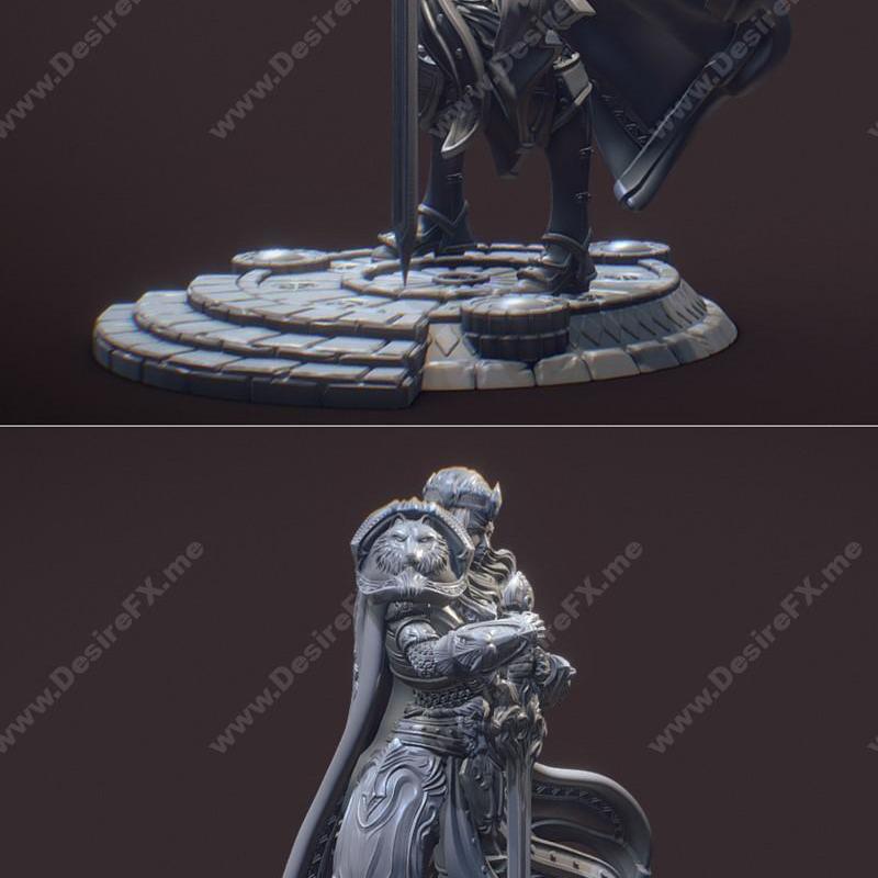 晨曦圣者——阿莉娜 3D打印模型|Paladins of Dawn – Alina – 3D Print Model STL