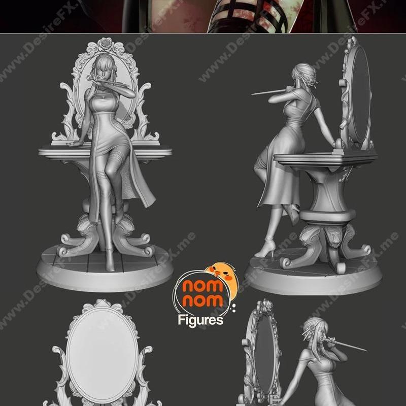 《Spy X Family 3D打印模型：Yor的NomNom角色立体造型》|Yor Forger from Spy X Family – NomNom Figures – 3D Print Model STL