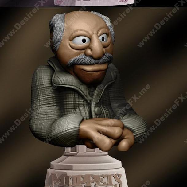 木偶剧系列 - 萨尔斯特爷爷 - 熊角色 3D打印模型|Muppets – Waldorf – Rober Rollin Patreon, Statler Grandpa, Bear – 3D Print Model STL