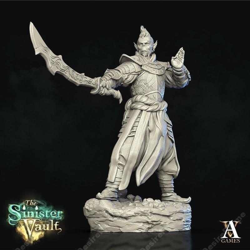 Archvillain Games《破碎山谷》阿伽玛 3D打印模型|Archvillain Games – Agama Shattered Valley August 2022 – 3D Print Model STL