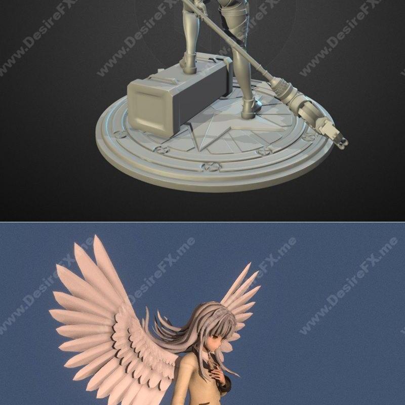 Republik与Kanade Tachibana合作作品3D打印模型|Kat – Republik and Kanade Tachibana 01 – 3D Print Model STL