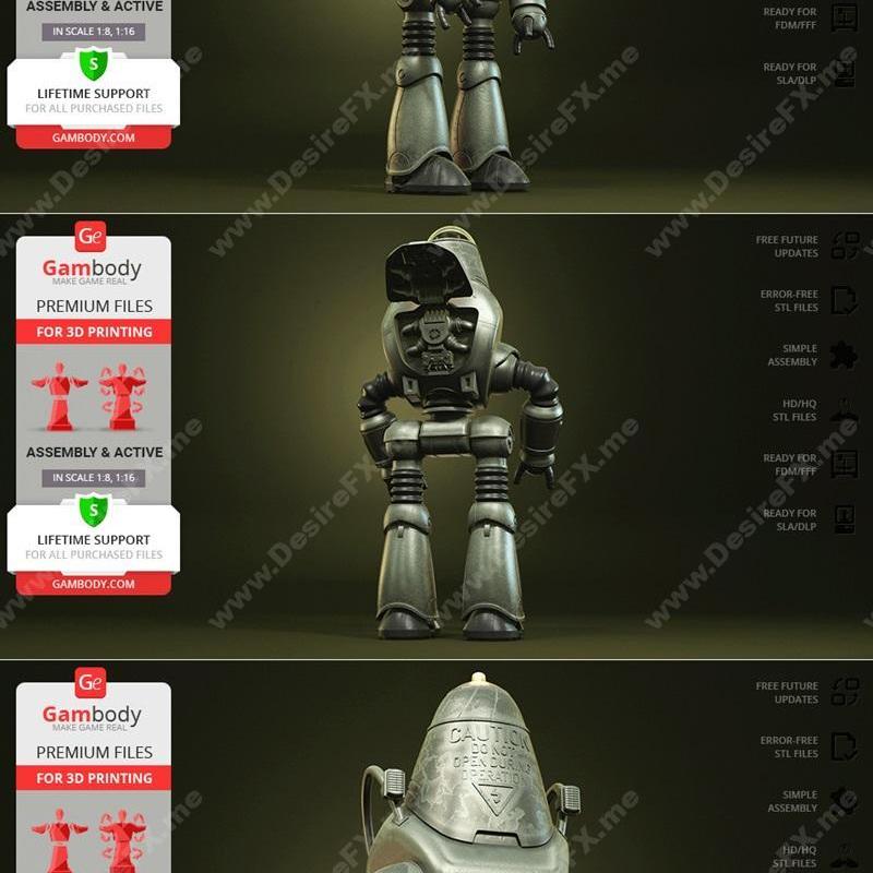 Protectron - 3D打印模型 - 机器人装甲战士|Protectron – 3D Print Model STL