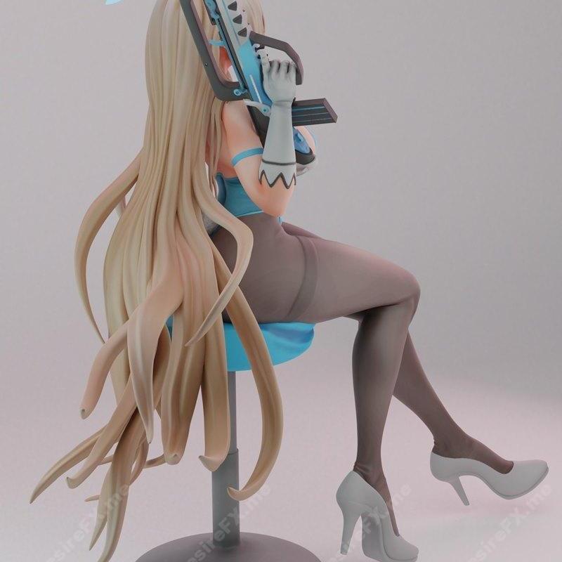 蓝ARC档案 七海千秋 3D打印模型 STL|Blue Archive Asuna and NSFW Version – 3D Print Model STL