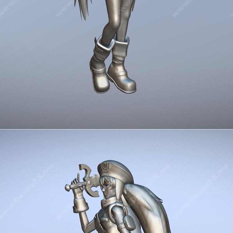 萨卡利亚 3D打印模型|Sakuya – Hack Versus – 3D Print Model STL