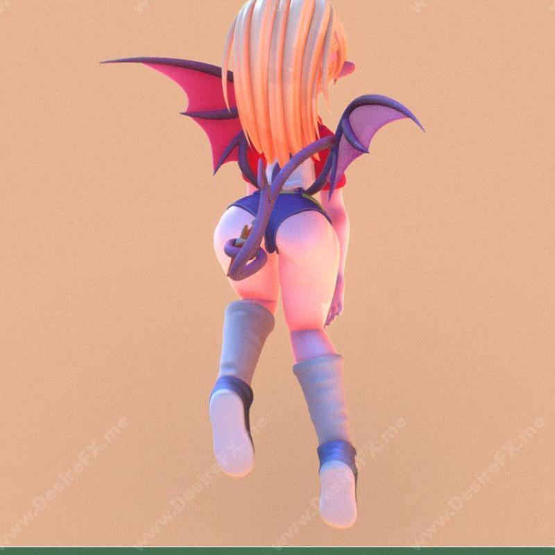 折纸式恶魔：Shyenne的3D打印模型|Shyenne The Succubus and Origami Tobiichi 02 – 3D Print Model STL