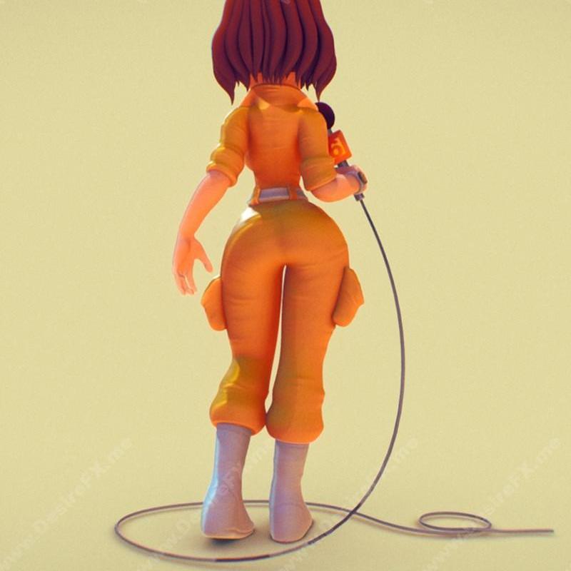 4月奥尼尔 - 青少年守卫者 - 3D打印模型|April Oneil – TMNT (1987) and Jinx – 3D Print Model STL