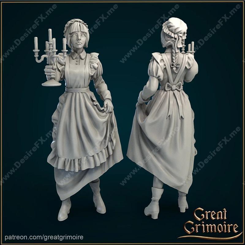 镜中女仆Lucy 3D打印模型|Lucy (Maid in the Mirror) – 3D Print Model STL