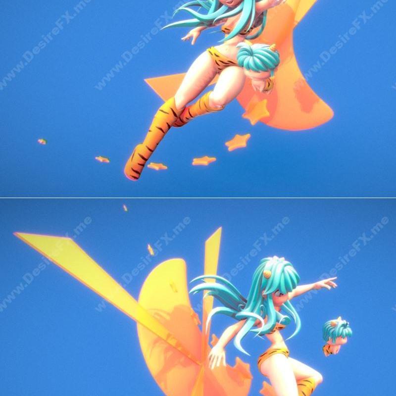 《新世纪福音战士 三丽鸥-3D打印模型》|Urusei Yatsura – Lamu-Jariten – 3D Print Model STL