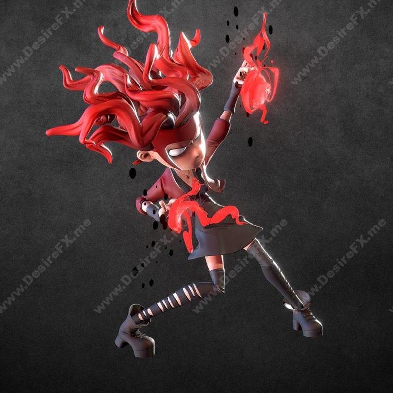 小红女巫 3D打印模型|Little Scarlet Witch – 3D Print Model STL