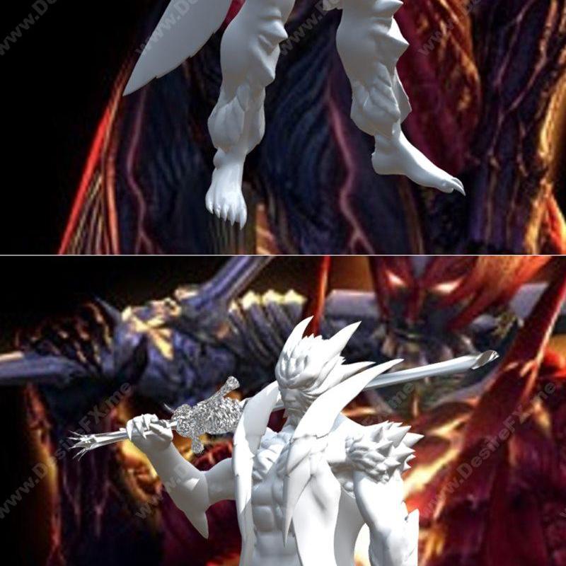 Devil May Cry 4 - 炼狱恶魔形态 3D打印模型|Devil May Cry IV – Dante Devil Form – 3D Print Model STL