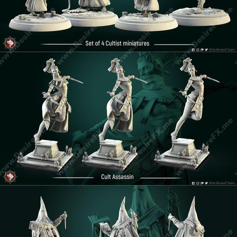 白狼人 2021年3D打印模型 STL|White Werewolf June 2021 – 3D Print Model STL