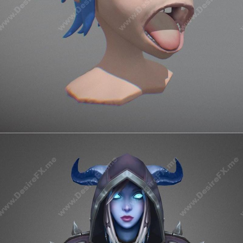 2D哥斯拉与暗夜精灵莫拉赫——3D打印模型STL|2D Gorillaz Bust and Draenei Murkah – 3D Print Model STL