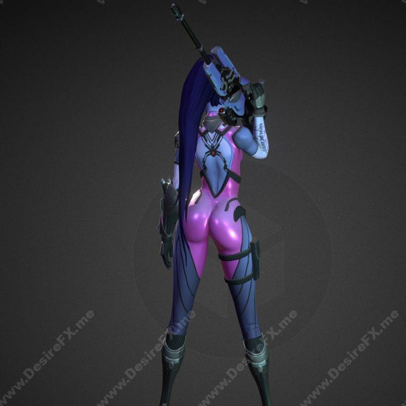 Overwatch角色Widowmaker与Alexstrasza生命绑定者3D打印模型|Widowmaker – OVERWATCH Fan Art and Alexstrasza the Life-Binder – 3D Print Model STL
