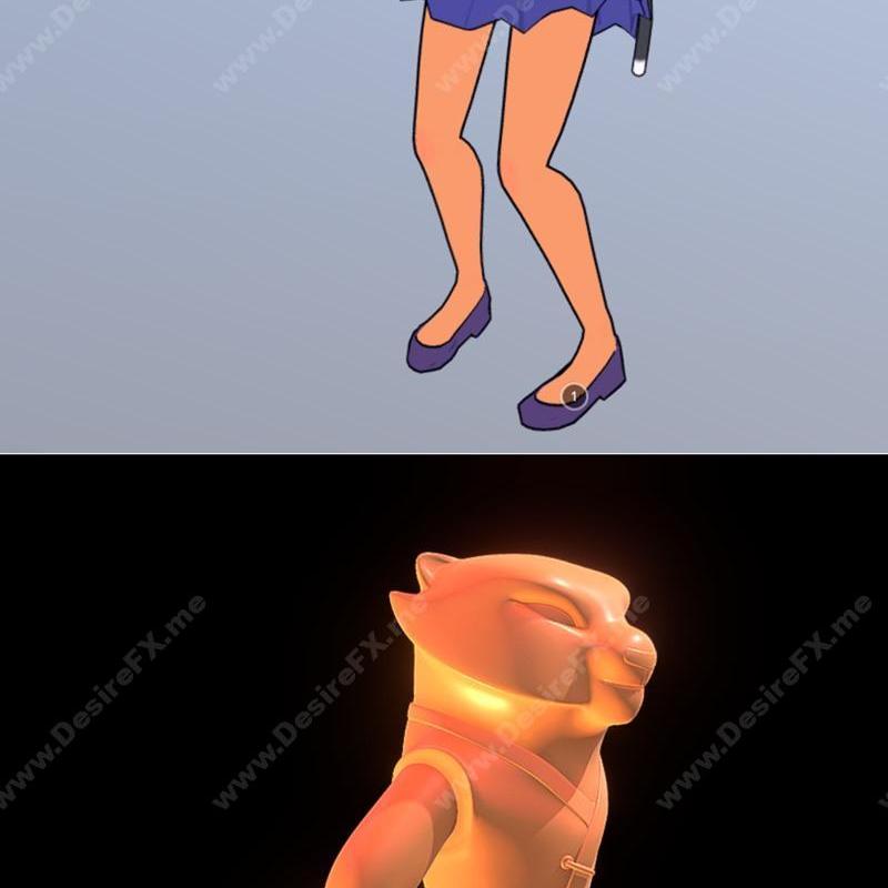 3D打印模型：功夫熊猫与Nyagatoro角色造型|Nyagatoro OwO and Kung Fu Panda – 3D Print Model STL