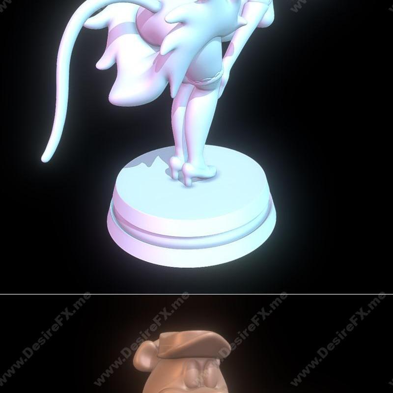猫鼠小奇遇 3D打印模型|Miss Kitty Mouse and Yogi Bear – 3D Print Model STL