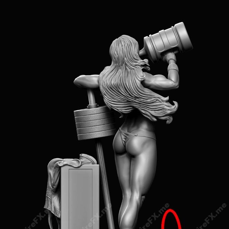 漫威她 Hulk 3D打印模型|Marvel She Hulk – 3d print model