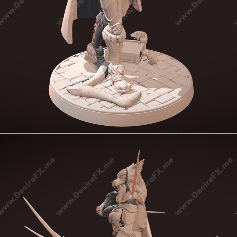 奥术猎手——3D打印模型|Orc Huntress – 3D Print Model STL