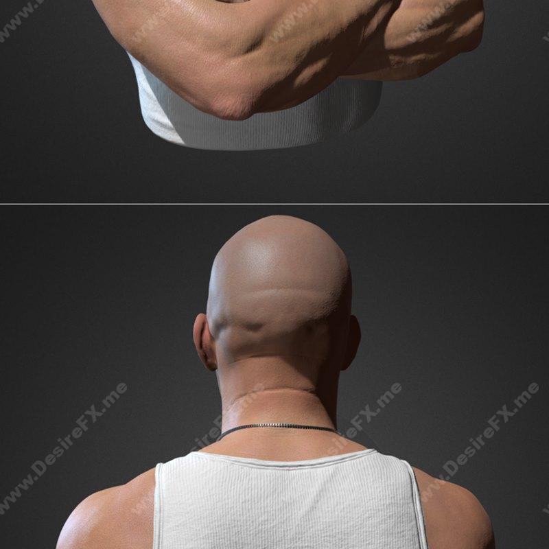 Vin Diesel与The Rock人物3D打印模型 STL文件|Vin Diesel bust and The Rock Bust – 3D Print Model STL