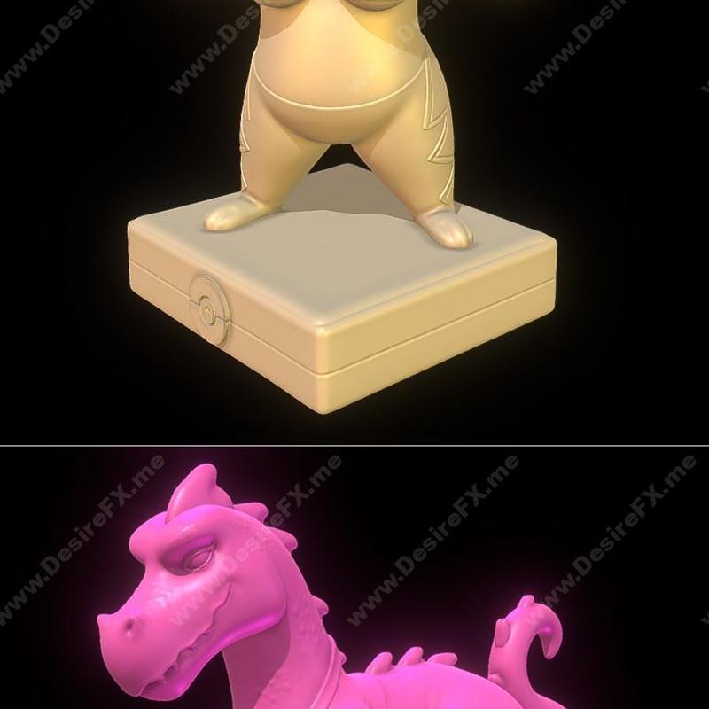 宝可梦GO 皮卡丘 3D打印模型|Pikachu Libre – Pokémon Go and Interstellar Demon Stripper – 3D Print Model STL