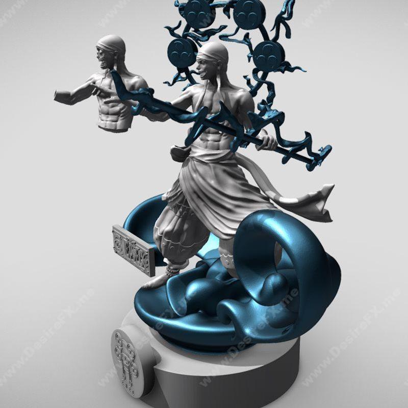 《海贼王》零之暗黑与永恒七日——胡言宇 3D打印模型|One Piece – Zero Enel and Forever 7 days – Ruyan yu – 3D Print Model STL