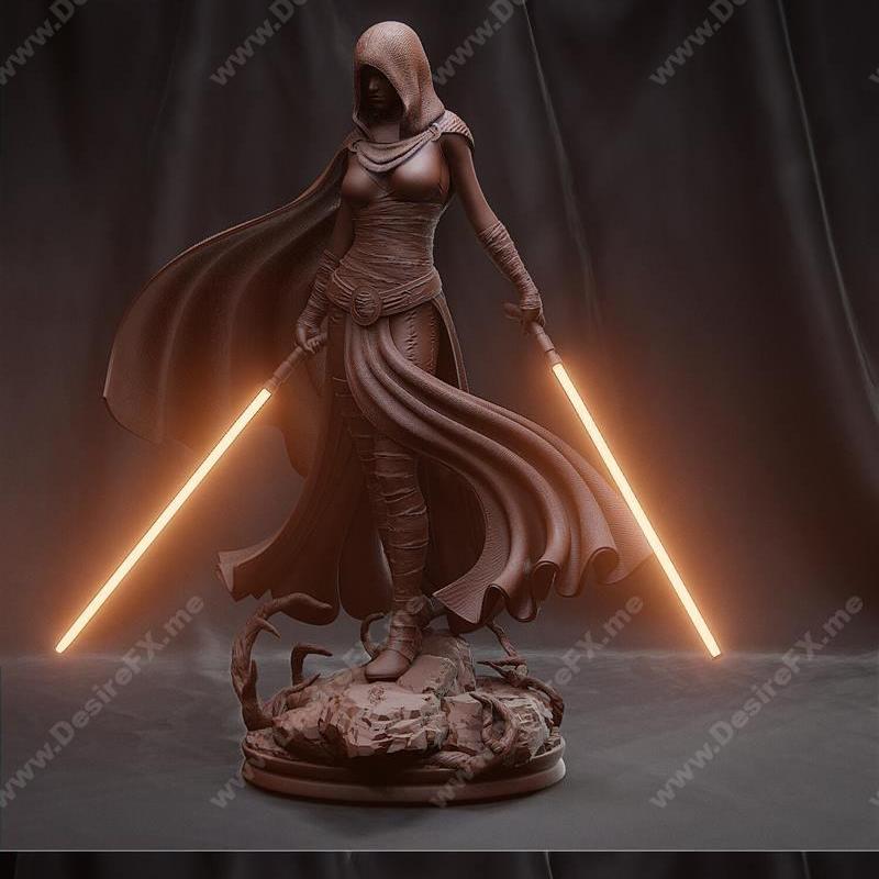 星球大战 亚萨·文特里斯 3D打印模型|Asajj Ventress – StarWars – 3D Print Model STL